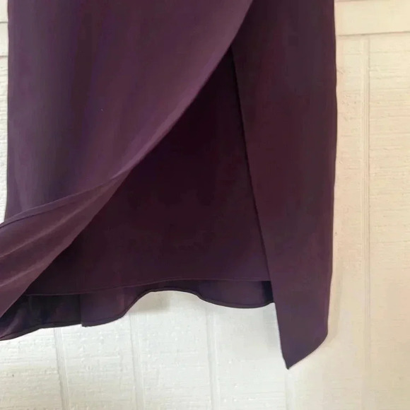 Amanda Uprichard Primrose Cocktail Dress Black Cherry Purple Medium - Picture 9 of 11